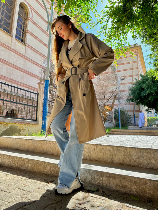 Trench-Coat Beige grand taille