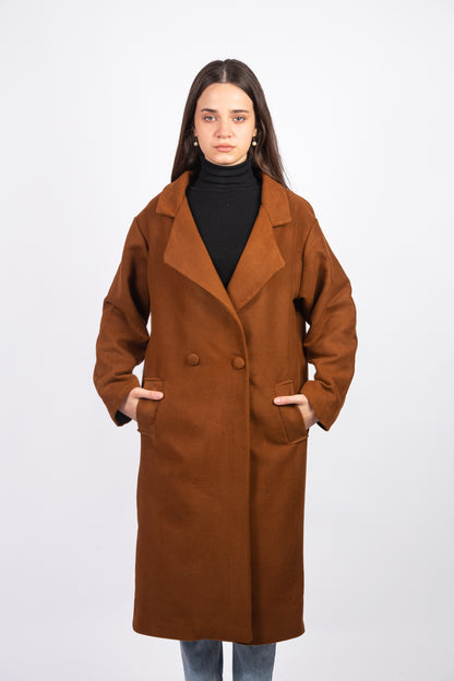 Manteau Oversize Marron