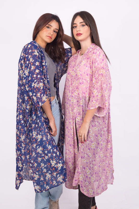KIMONO À FLEURS