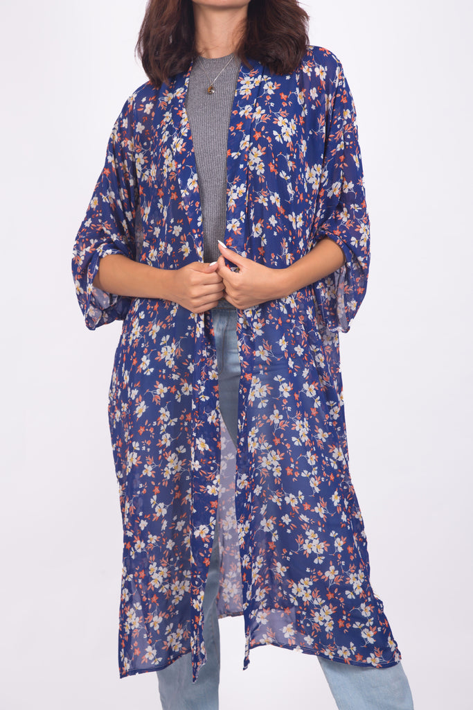 KIMONO À FLEURS
